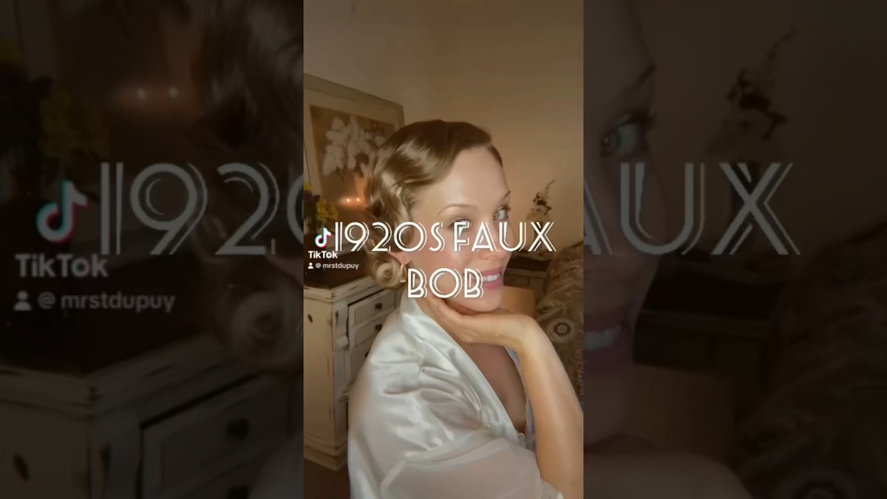 Heatless 1920s faux bob hairstyle #vintagehair #1920shair #heatlesshairstyles