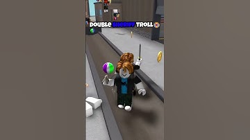 DOUBLE SHERIFF TROLL IN MM2😂 #mm2 #roblox #robloxshorts #shorts