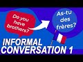 Learn french at ease ii informal conversation  part 1 ii french  english subtitles