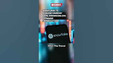 Snowflake Acquires Crunchy Data: AI-Driven Database Revolution #shorts #DataAcquisition