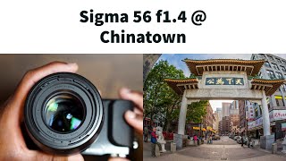 Sigma 56 Mm F1.4 At Chinatown Boston