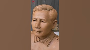 How we sculpted the clay portrait. Part 2 #shorts