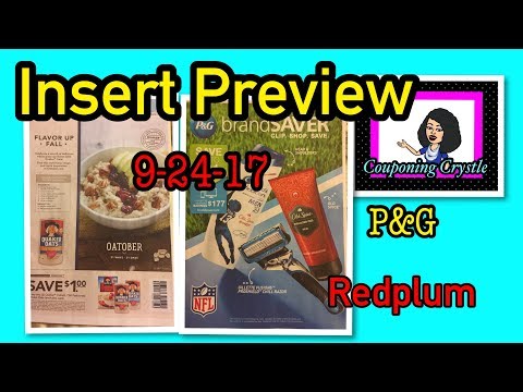 INSERT PREVIEW 9-24-17   P&G Redplum COUPONING CRYSTLE