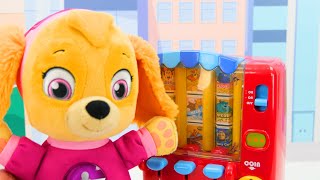 Paw Patrol Baby Pup Halloween  & Cooking Contest Toy Learning Videos For Kids!