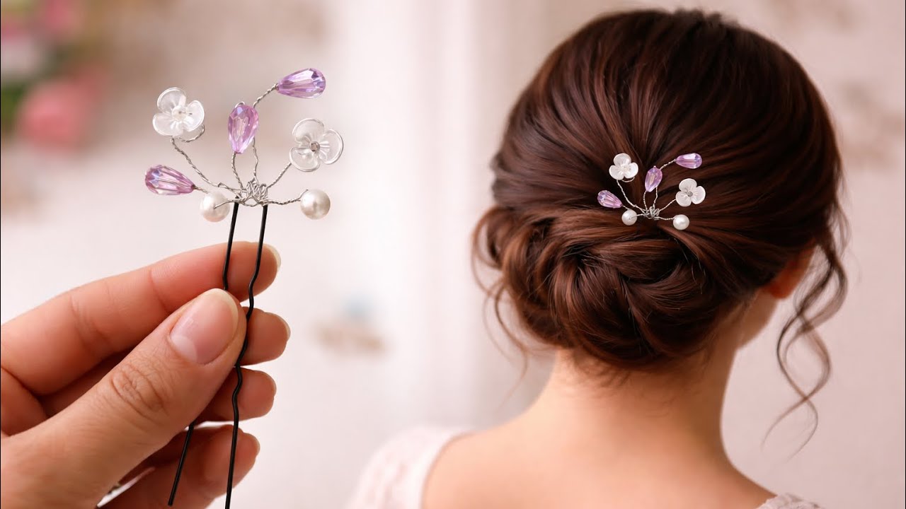 Because Your Hair Deserves the Best🥰| DIY Hair brochure ✨easy handmade hair accessories 💕#video #diy