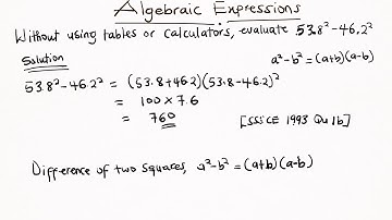 Algebraic Expressions - Theory Questions and answers Part 1 (WAEC Past Questions)