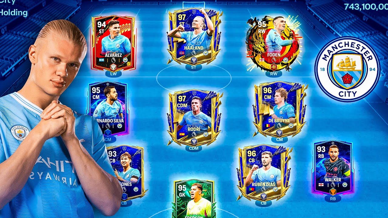 ⁣I Made Best Special Manchester City Squad! Haaland, De Bruyne!! FC Mobile