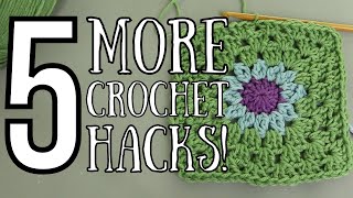 5 Crochet Hacks To Level Up Your Skills! #crochet #crochethacks #crocheting #crochetutorial