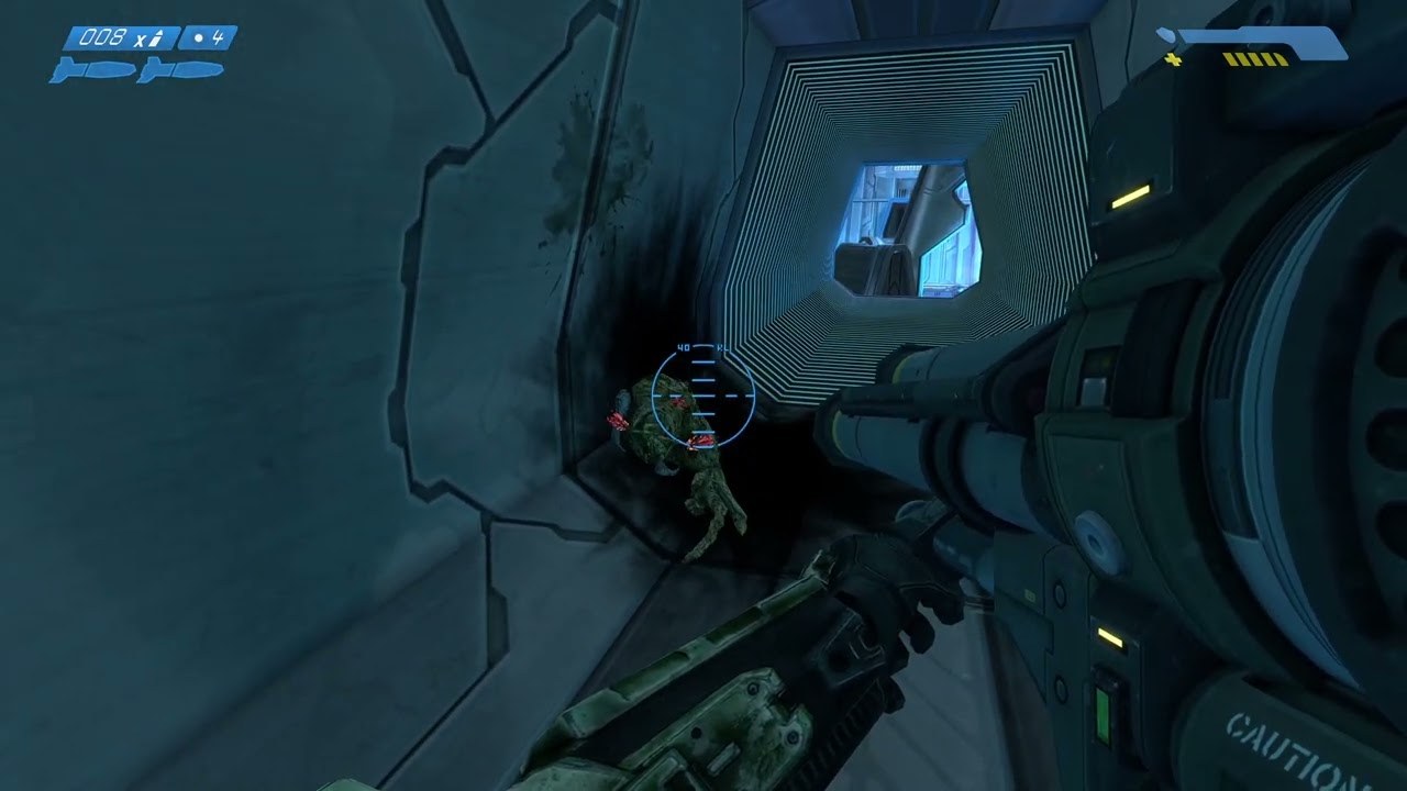 Hiding from the Flood in Halo Combat Evolved Anniversary Edition