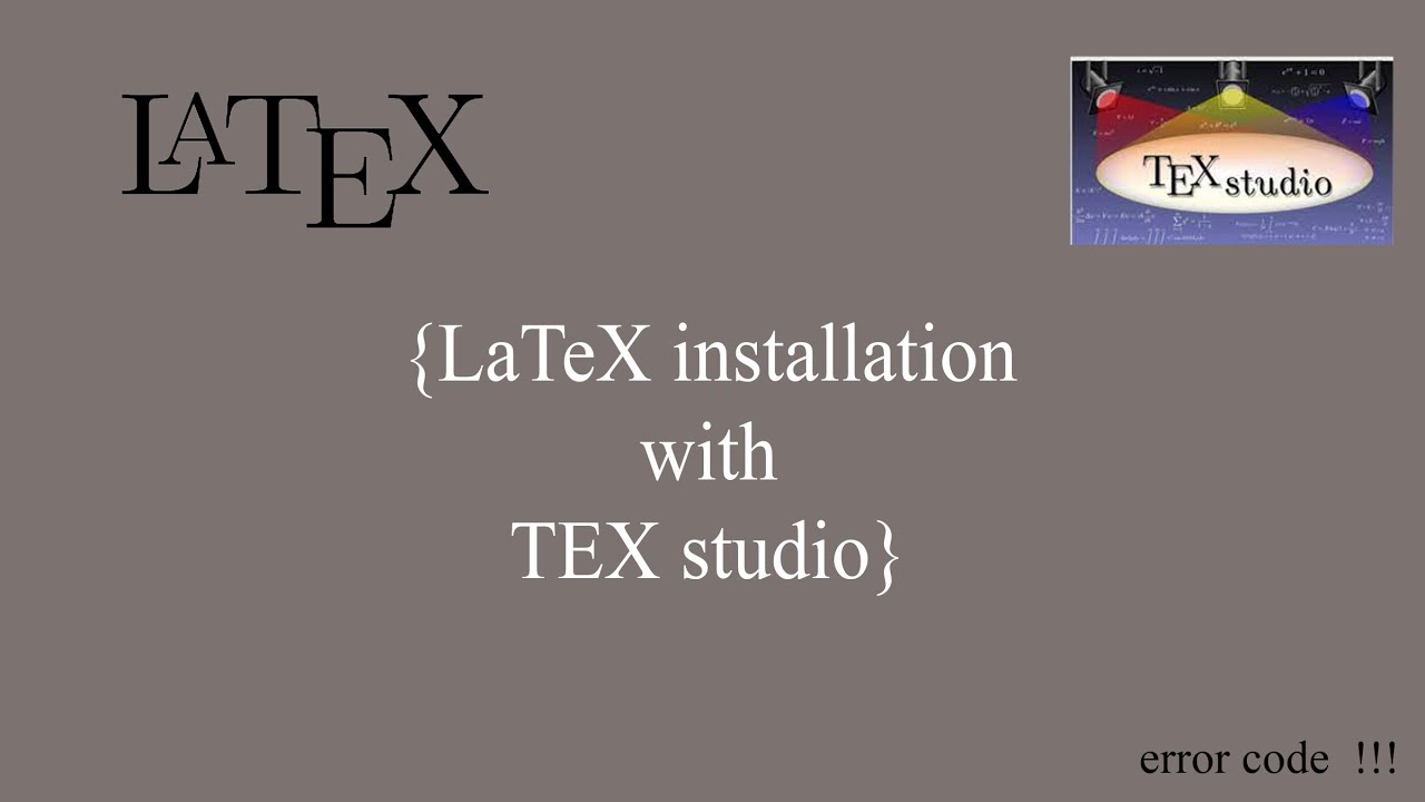 LATEX INSTALLATION With Texstudio Malayalam YouTube LATEX INSTALLATION With Texstudio Malayalam YouTube