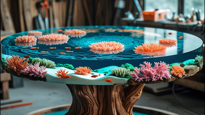 I Built a Table... That You Can Actually Keep Fish In | Diy Beach Epoxy Table with a Real Aquarium