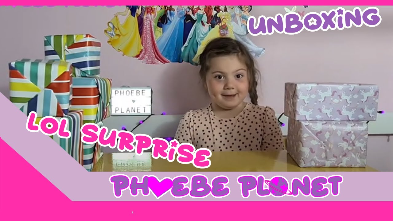 Phoebe unboxing her LOL surprise dolls birthday presents. - YouTube