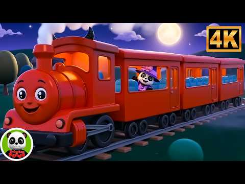 Wheels on the Train | Spooky Halloween Nursery Rhyme | Kids Songs for Toddlers