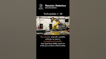 Mecanum Wheels Enable Total Freedom of Movement @Rossincrobotics  #machine #robotics #innovation