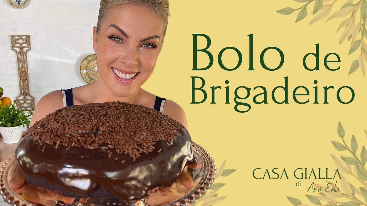 RECEITA DE BOLO DE CHOCOLATE COM COBERTURA DE BRIGADEIRO - CASA GIALLA