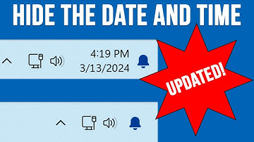 How to Hide the Date and Time on the Windows 11 Taskbar - UDPATED