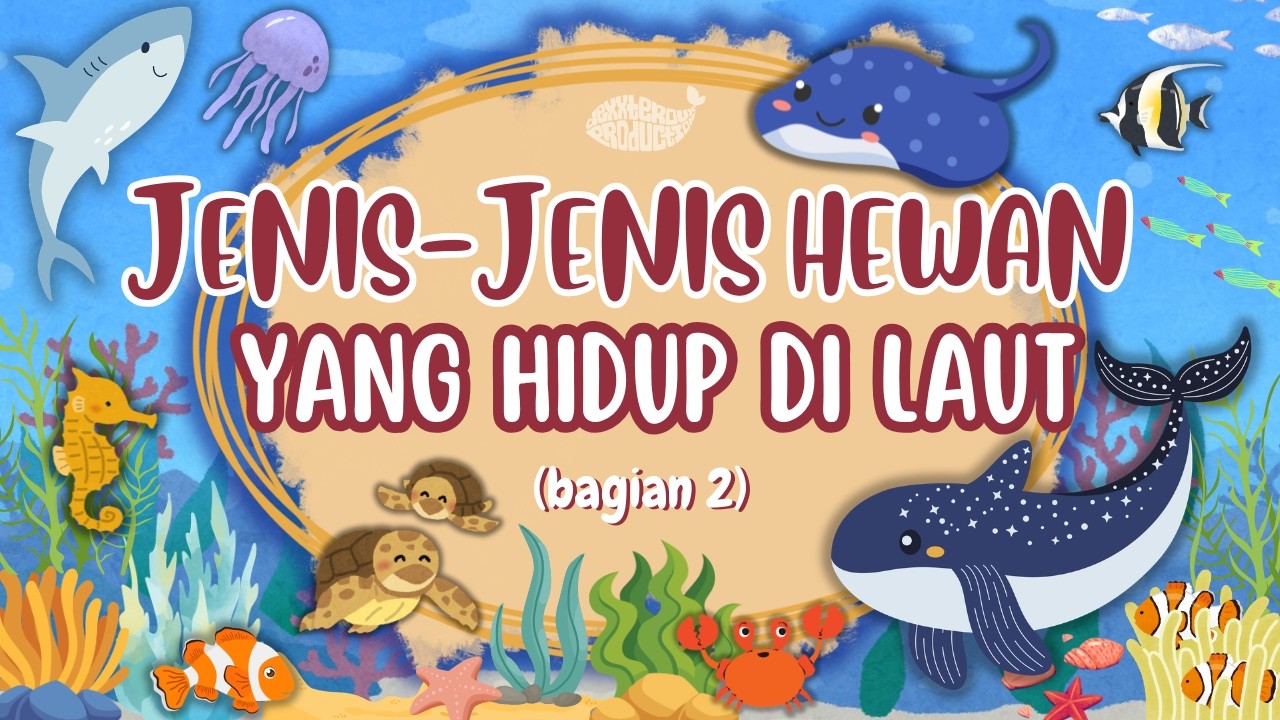 HEWAN YANG HIDUP DI LAUT Bagian 2 || Belajar mengenal jenis hewan yang hidup di laut