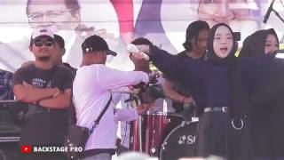 Nissa Sabyan Akhmad ya Habibi live alun alun kebumen kampanye terbuka prabowo sandi