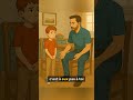 تعليم اللغة الفرنسية الحوار بين الأب والابن في المنزل