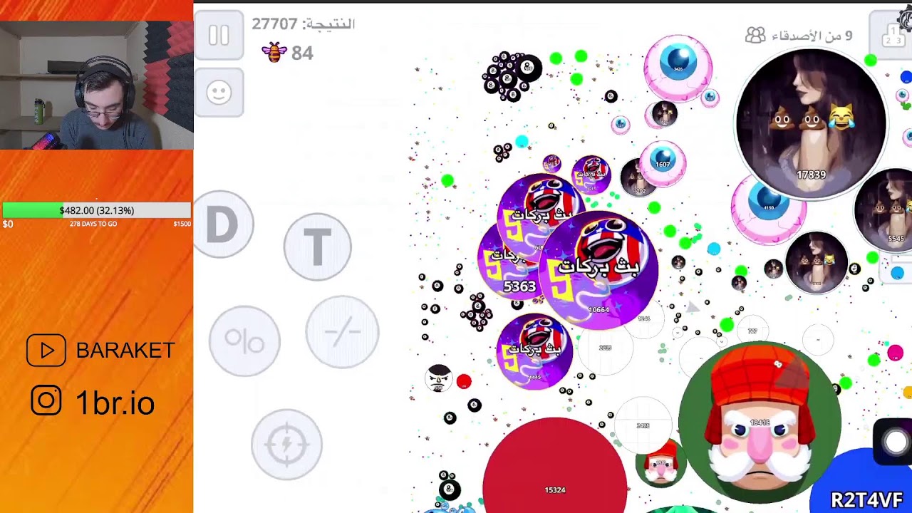 بث اقاريو حياكم Agario live