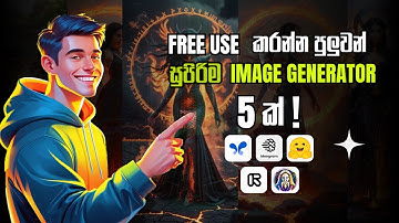 Top 5 Free AI Image Generator Tools in 2025 | Sinhala Tutorial