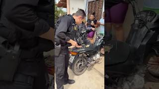 MOTO USANDO NOS DELITOS FOI RECUPERADA PELO DELEGADO CHARLES👮🏽‍♂️🚔#policia #segurançapública