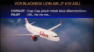 BLACK BOX PERCAKAPAN PILOT DAN CO PILOT PESAWAT LION AIR JT-610 (REKAYASA)