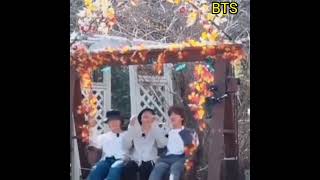 они такие  милые Намджун  Тэхён  Джин They're so cute Hamjoon  Teahyung  Jin  BTS