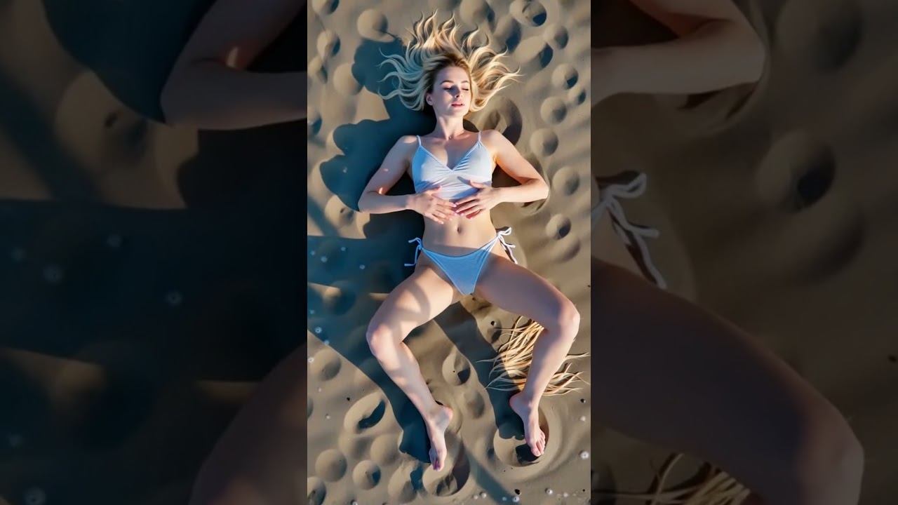 💖 Caressing myself | Beautiful woman #bikini bathing suit ✨