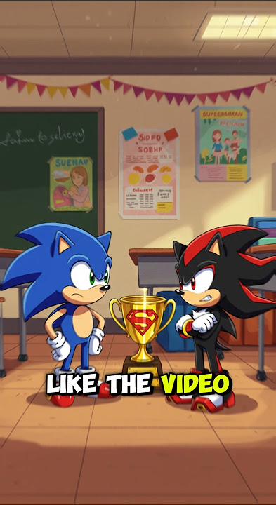 Sonic vs Shadow: The Epic Statue Battle! 🏆 Who Will Win the Trophy? #sonic