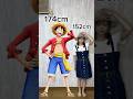 【比較】ワンピース　麦わらの一味と実写が並ぶとこうなる　#onepiece