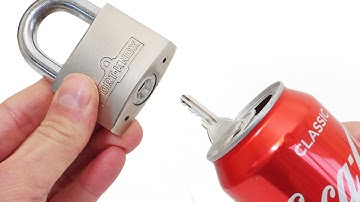 How Quickly can you open a padlock with a drinks can?