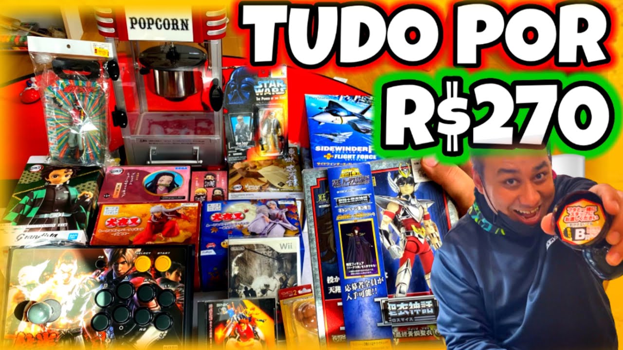 CONSEGUI TUDO ISSO NO BRECHÓ ,CAÇADA GAMER NO JAPÃO