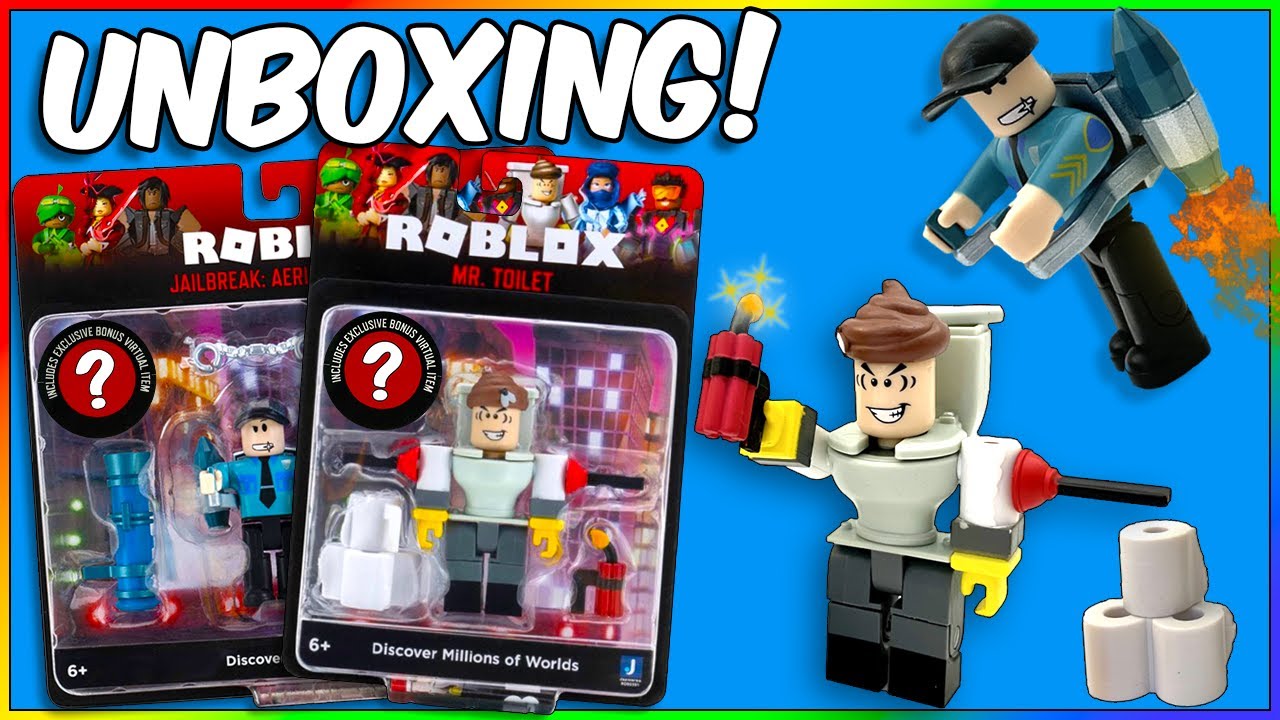  Roblox Action Collection - Mr. Toilet Figure Pack + Two Mystery  Figure Bundle [Includes 3 Exclusive Virtual Items]