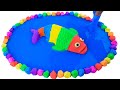 Satisfying Video l How To Make Kinetic Sand Aquarium Cutting ASMR | Sand Koreean