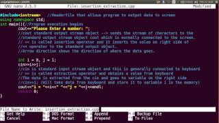 The Easy Concepts | Lec 7: Insertion and Extraction Operator