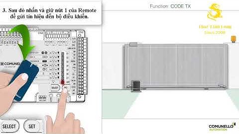 HƯỚNG DẪN CÀI ĐẶT REMOTE CỔNG TRƯỢT TỰ ĐỘNG FORT COMUNELLO Ý