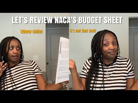 NACA SERIES: LET'S REVIEW NACA'S BUDGET SHEET