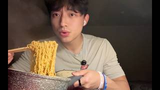 ASMR | Late Night Ramen + Chicken Wings