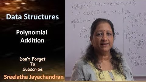 DS- 09 Data Structures-Polynomial Addition |For KTU ,BCA and MCA students |Malayalam|