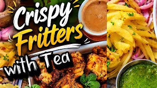 Rustic Camp Cooking: Crispy Afternoon Fritters &amp; Authentic Tea | 4K