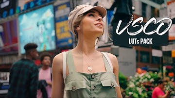 VSCO LUTs for Final Cut, Premiere Pro, DaVinci Resolve, Filmora