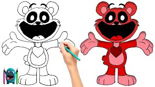 Bobby Bearhug Çizimi How to Draw Smiling Critters Poppy Playtime 3