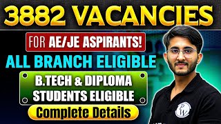 3800+ Government Job Vacancies | Golden Opportunity for B.E / B.Tech &amp; Diploma Students