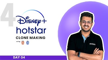 Hotstar Clone using HTML, CSS and Bootstrap | Free Bootcamp | Day 04