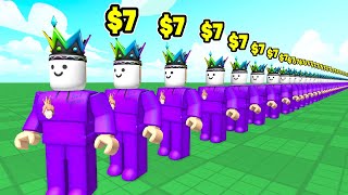 Roblox Every Clone You Get +$7 BUT I Spawned TOO Many