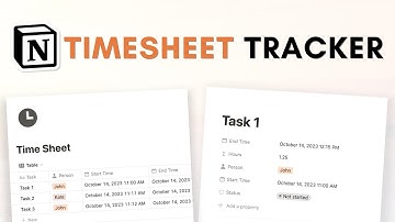 AUTOMATE timesheet in Notion to manage time effectively (tutorial for beginners + free template)