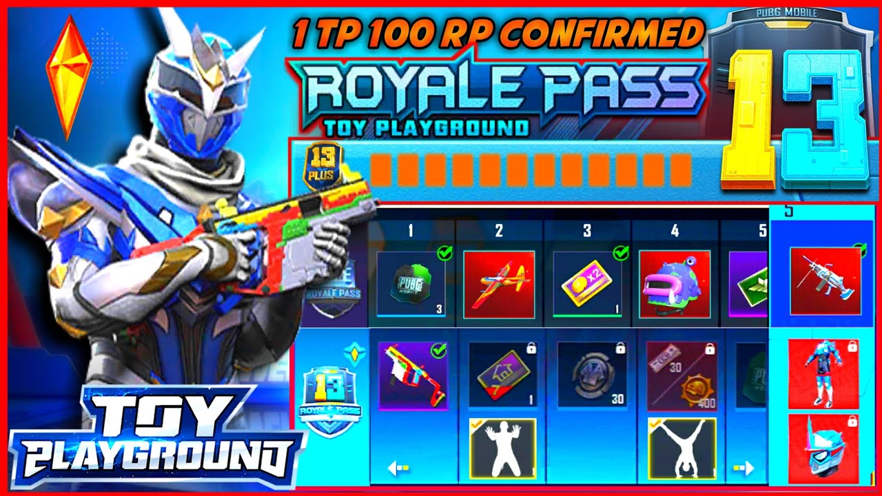 SEASON 13 ROYAL PASS REWARDS PUBG MOBILE | PUBG MOBILE SEASON 13 (1 to 100) ROYAL PASS REWARDS