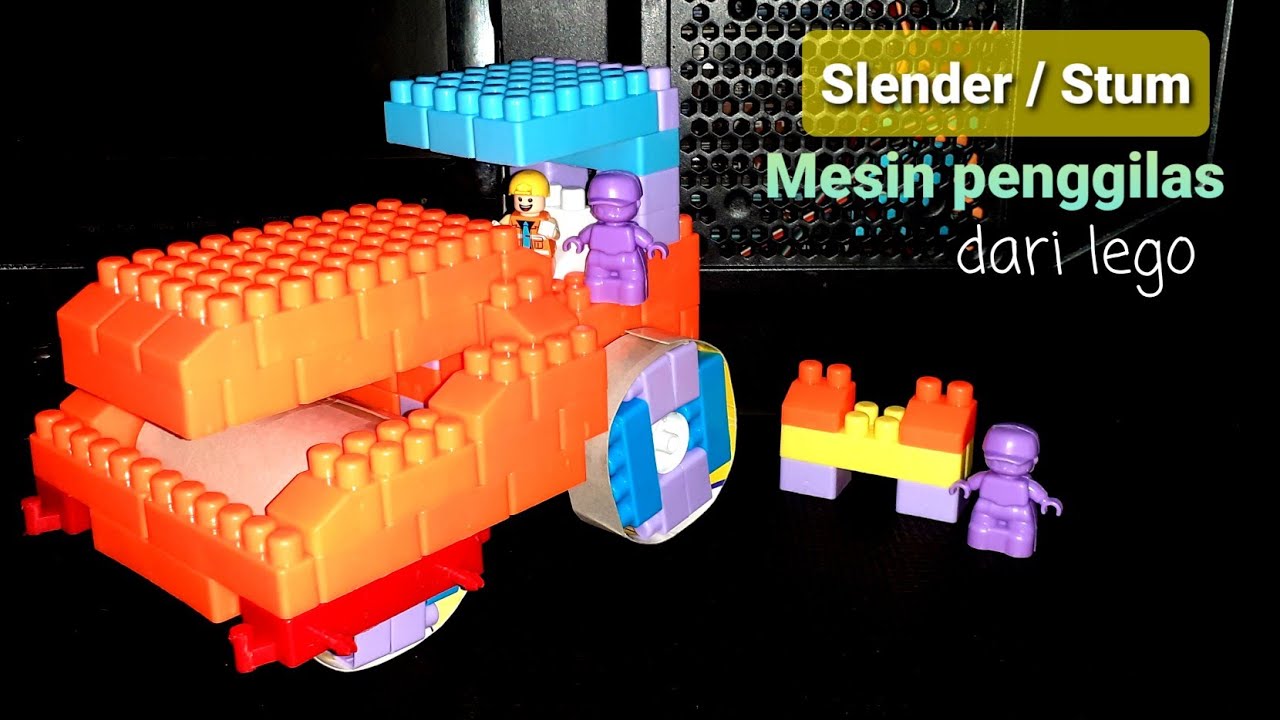 Lego Stum // Slender,Mesin penggilas aspal,roda bisa berputar seperti aslinya