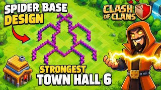 Clash Of Clans | Town Hall 06 | Strongest Spider Base Design | COC | #coc #clashofclans #gaming  screenshot 3